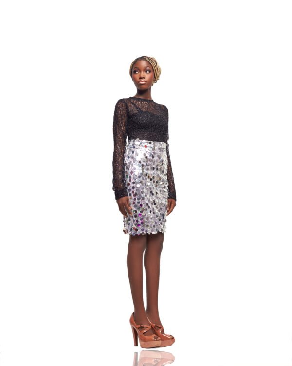 Sequin Skirt & Lace Top Set - Image 3