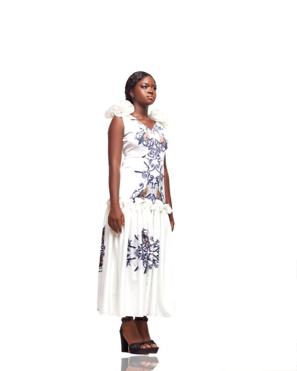 Adoma Printed Midi Dress - Image 3