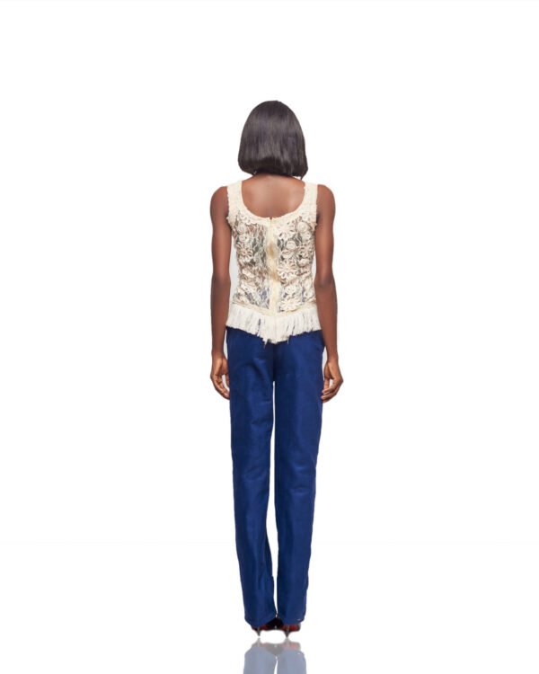 Lace & Contrast Patch Two-Piece Set - Image 2