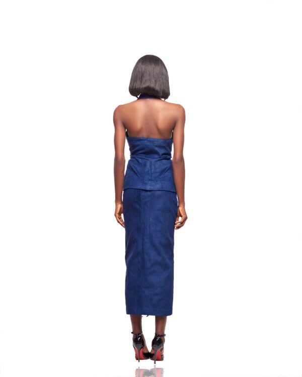 Contrast Collar & Ruffle Hem Set - Image 2